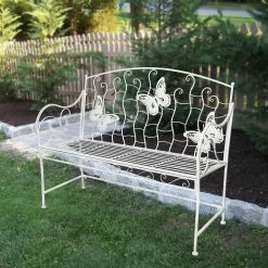 Cheap β€οΈ Alpine Corporation Indoor/Outdoor 2-Person Metal Garden Bench Black βοΈ