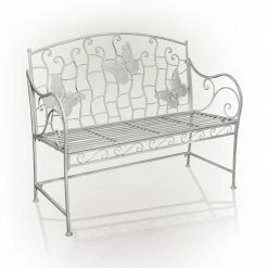 Cheap ❤️ Alpine Corporation Indoor/Outdoor 2-Person Metal Garden Bench Black ✔️ -Alpine Corporation Sales Alpine Corporation Indoor Outdoor 2 Person Metal Garden Bench 3