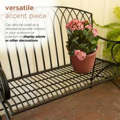 Cheap ❤️ Alpine Corporation Indoor/Outdoor 2-Person Metal Garden Bench Black ✔️ -Alpine Corporation Sales Alpine Corporation Indoor Outdoor 2 Person Metal Garden Bench 9
