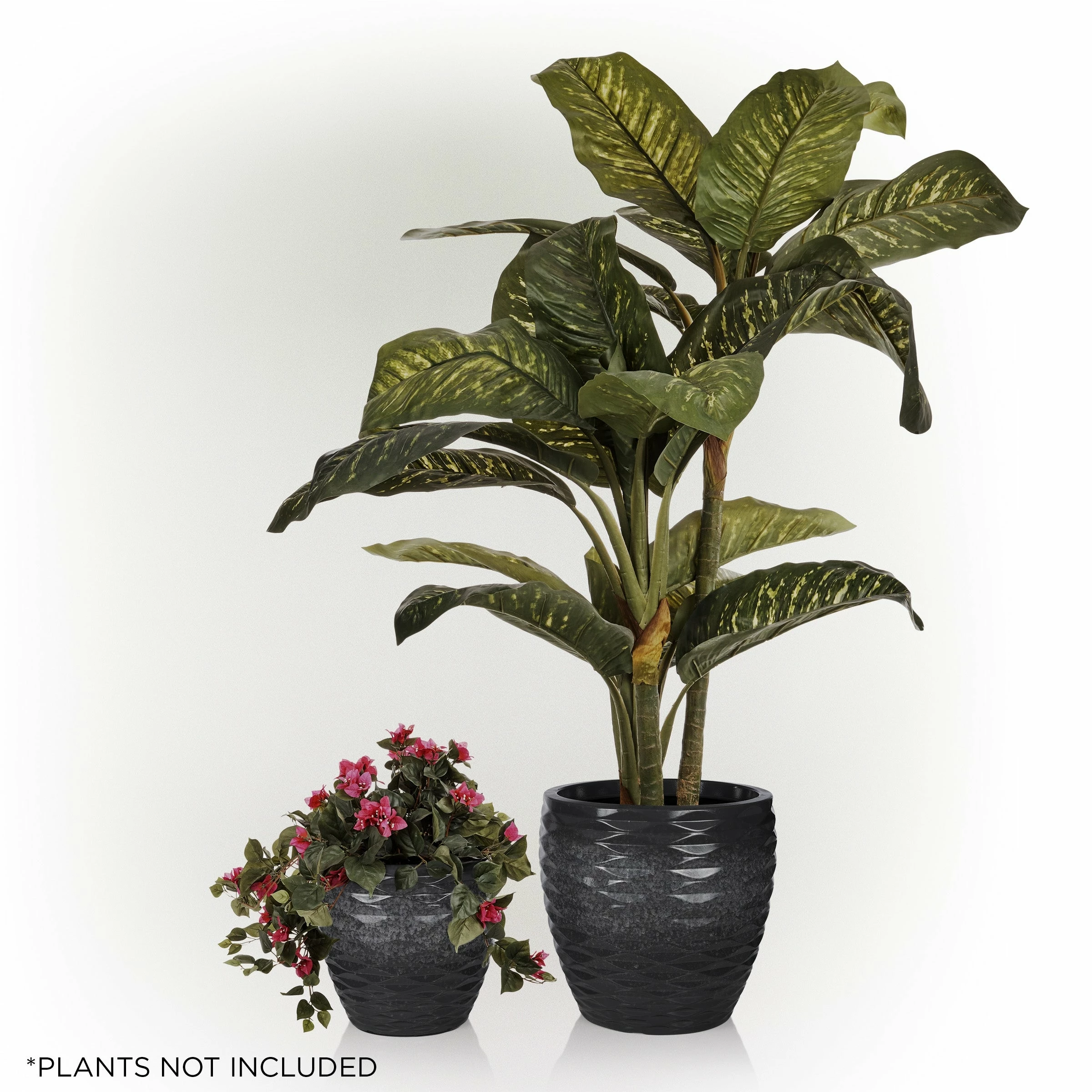 Flash Sale π Alpine Corporation Indoor/Outdoor Embossed Wave Planters With Drainage Holes (Set Of 2) Blue π₯° - Image 11