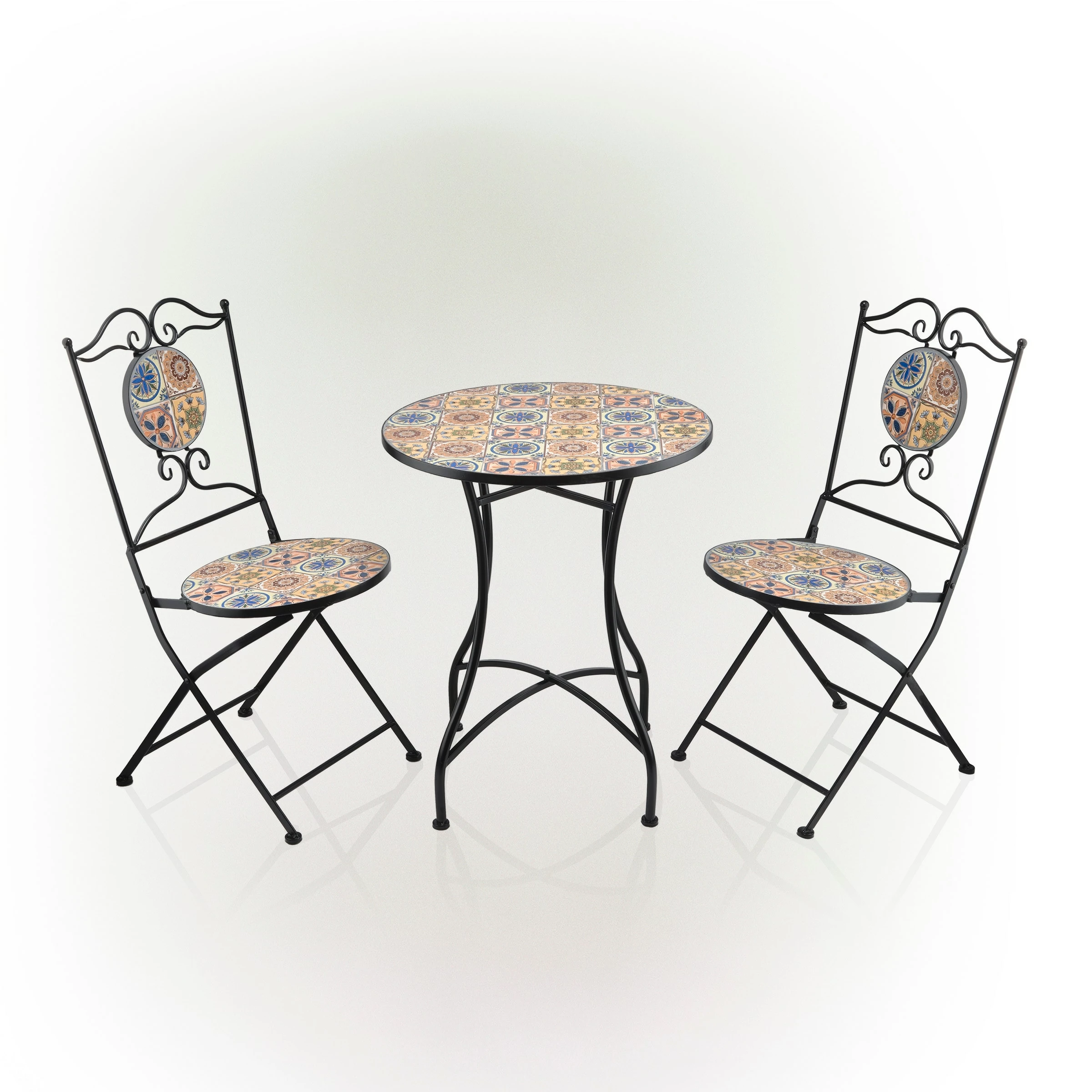 Best reviews of ๐ Alpine Corporation Indoor/Outdoor Mediterranean Tile Design Set Table And Chairs Patio Seating ๐ 4 Best reviews of ๐ Alpine Corporation Indoor/Outdoor Mediterranean Tile Design Set Table And Chairs Patio Seating ๐ - Image 2