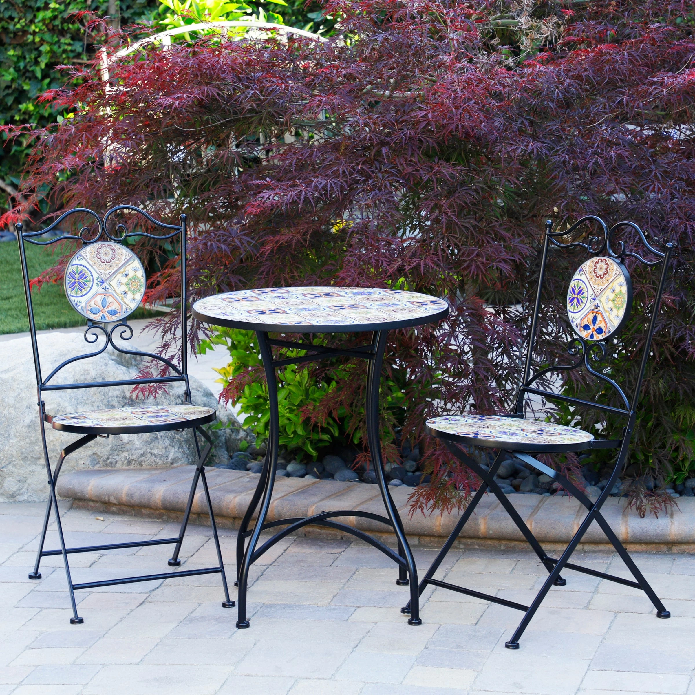 Best reviews of ๐ Alpine Corporation Indoor/Outdoor Mediterranean Tile Design Set Table And Chairs Patio Seating ๐ 3 Best reviews of ๐ Alpine Corporation Indoor/Outdoor Mediterranean Tile Design Set Table And Chairs Patio Seating ๐