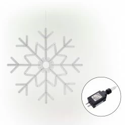 Discount 🤩 Alpine Corporation Large Snowflake Decoration With Blue And White Motion LED Lights ✨ -Alpine Corporation Sales Alpine Corporation Large Snowflake Decoration with Blue and White Motion LED Lights 11