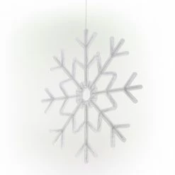 Discount 🤩 Alpine Corporation Large Snowflake Decoration With Blue And White Motion LED Lights ✨ -Alpine Corporation Sales Alpine Corporation Large Snowflake Decoration with Blue and White Motion LED Lights 8
