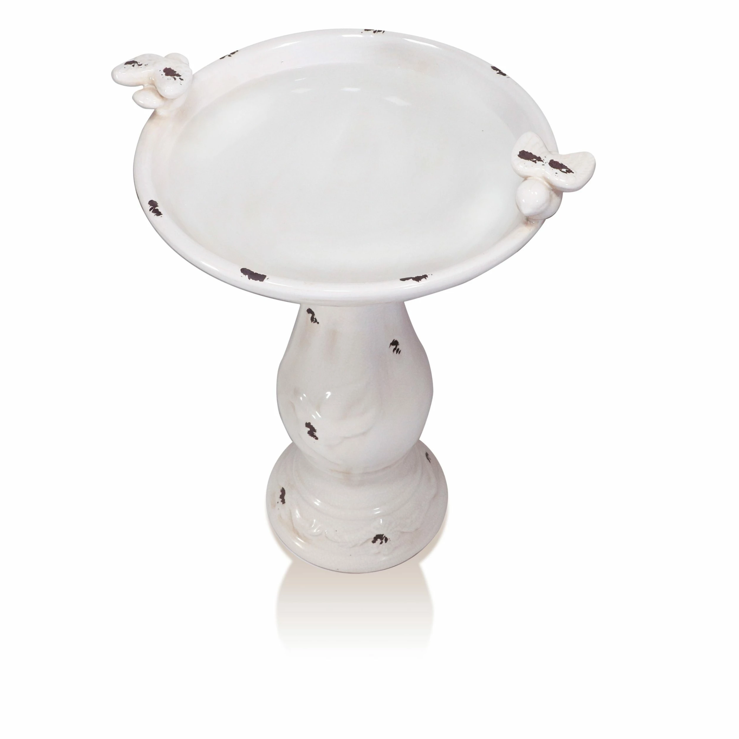 Hot Sale π― Alpine Corporation 25" Tall Outdoor Antique Ceramic Birdbath With Bird Figurines Yard Statue, Light Brown β 10 Hot Sale π― Alpine Corporation 25" Tall Outdoor Antique Ceramic Birdbath With Bird Figurines Yard Statue, Light Brown β - Image 8