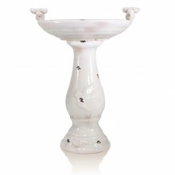 Hot Sale π― Alpine Corporation 25" Tall Outdoor Antique Ceramic Birdbath With Bird Figurines Yard Statue, Light Brown β 21 Hot Sale π― Alpine Corporation 25" Tall Outdoor Antique Ceramic Birdbath With Bird Figurines Yard Statue, Light Brown β -Alpine Corporation Sales Alpine Corporation Light Brown Pedestal Bird Bath2C 24 Inches 7