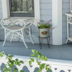 Best reviews of βοΈ Alpine Corporation 20" Tall Outdoor Large Metal Flower Can Planter With Stand - 12x11x20 π₯°