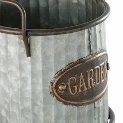 Best reviews of ✔️ Alpine Corporation 20" Tall Outdoor Large Metal Flower Can Planter With Stand - 12x11x20 🥰 -Alpine Corporation Sales Alpine Corporation Metal Garden Flower Planter with Stand2C 19 Inches 5