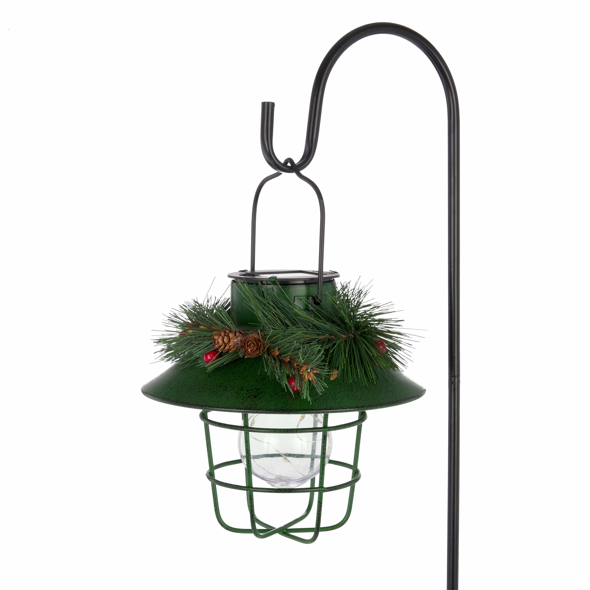 Wholesale π Alpine Corporation Metal Lantern With Shepherd's Hook And Solar Warm White LED Lights Red π₯ - Image 10
