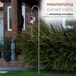 Brand new ๐ Alpine Corporation Outdoor Hanging Metal Wind Spinner Yard Decoration With Shepherd's Hook Holder Multi โ 20 Brand new ๐ Alpine Corporation Outdoor Hanging Metal Wind Spinner Yard Decoration With Shepherd's Hook Holder Multi โ -Alpine Corporation Sales Alpine Corporation Metal Swirl Wind Spinner with Shepherd27s Hook 3
