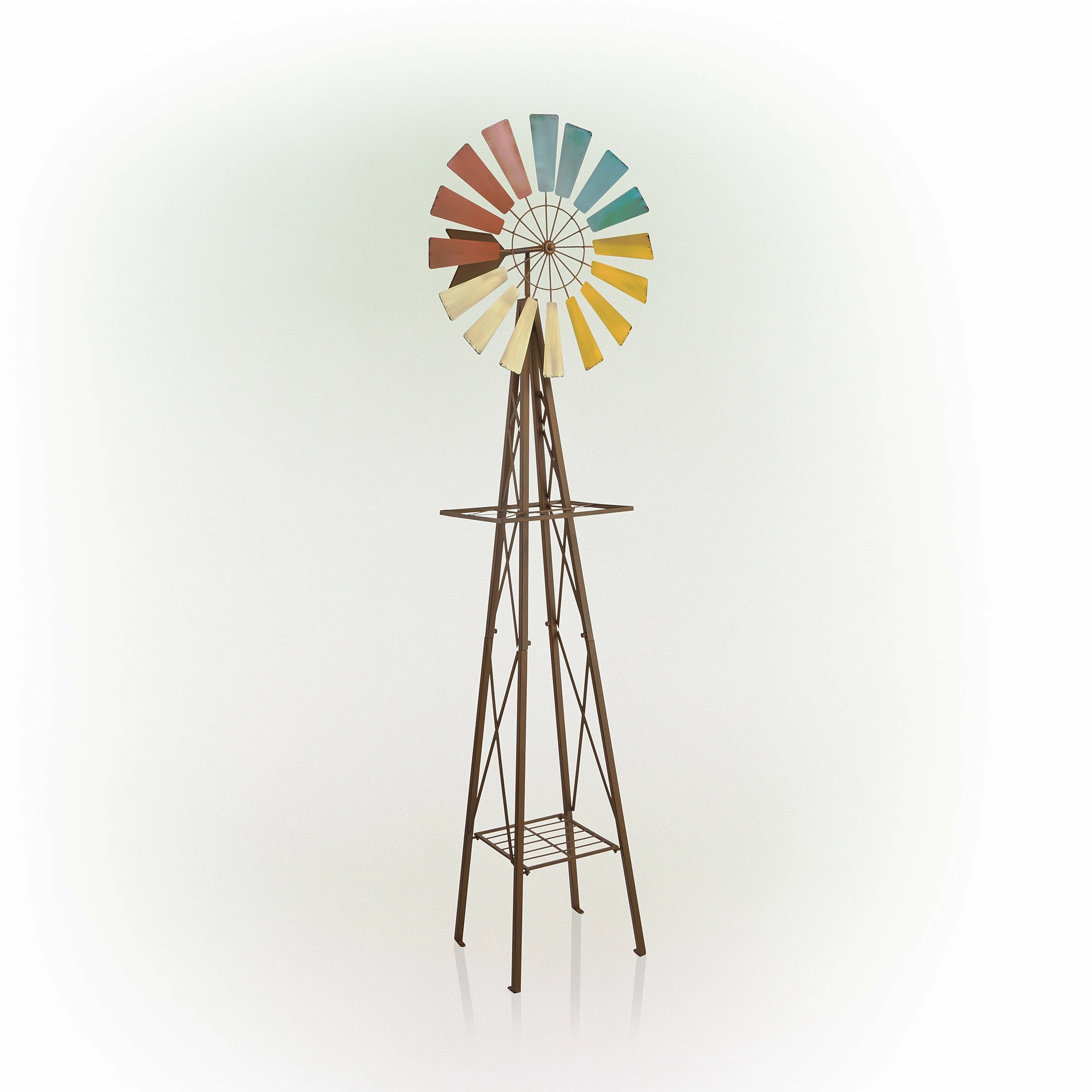 Best deal ⌛ Alpine Corporation 92" Tall Outdoor Metal Windmill Spinner Garden Stake And Plant Stand Yard Decoration, Multicolor ✨ 10 Best deal ⌛ Alpine Corporation 92" Tall Outdoor Metal Windmill Spinner Garden Stake And Plant Stand Yard Decoration, Multicolor ✨ - Image 8