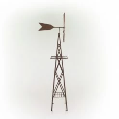 Best deal ⌛ Alpine Corporation 92" Tall Outdoor Metal Windmill Spinner Garden Stake And Plant Stand Yard Decoration, Multicolor ✨ 22 Best deal ⌛ Alpine Corporation 92" Tall Outdoor Metal Windmill Spinner Garden Stake And Plant Stand Yard Decoration, Multicolor ✨ -Alpine Corporation Sales Alpine Corporation Metal Windmill Garden Stand 3