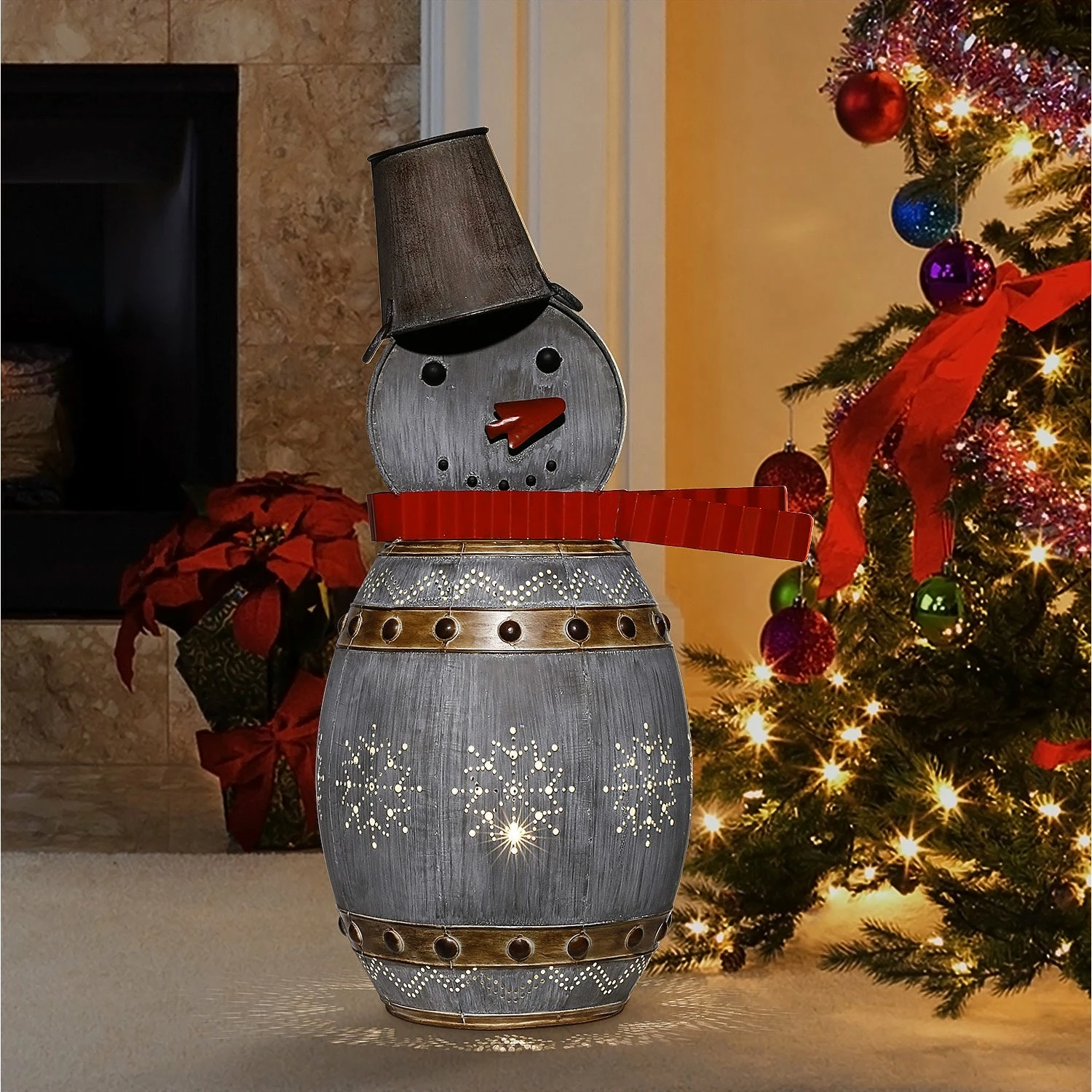 Best Sale π€© Alpine Corporation 30"H Indoor/Outdoor Metal Barrel Snowman π
Christmas Holiday Decoration With LED Lights - Silver π 3 Best Sale π€© Alpine Corporation 30"H Indoor/Outdoor Metal Barrel Snowman π
Christmas Holiday Decoration With LED Lights - Silver π