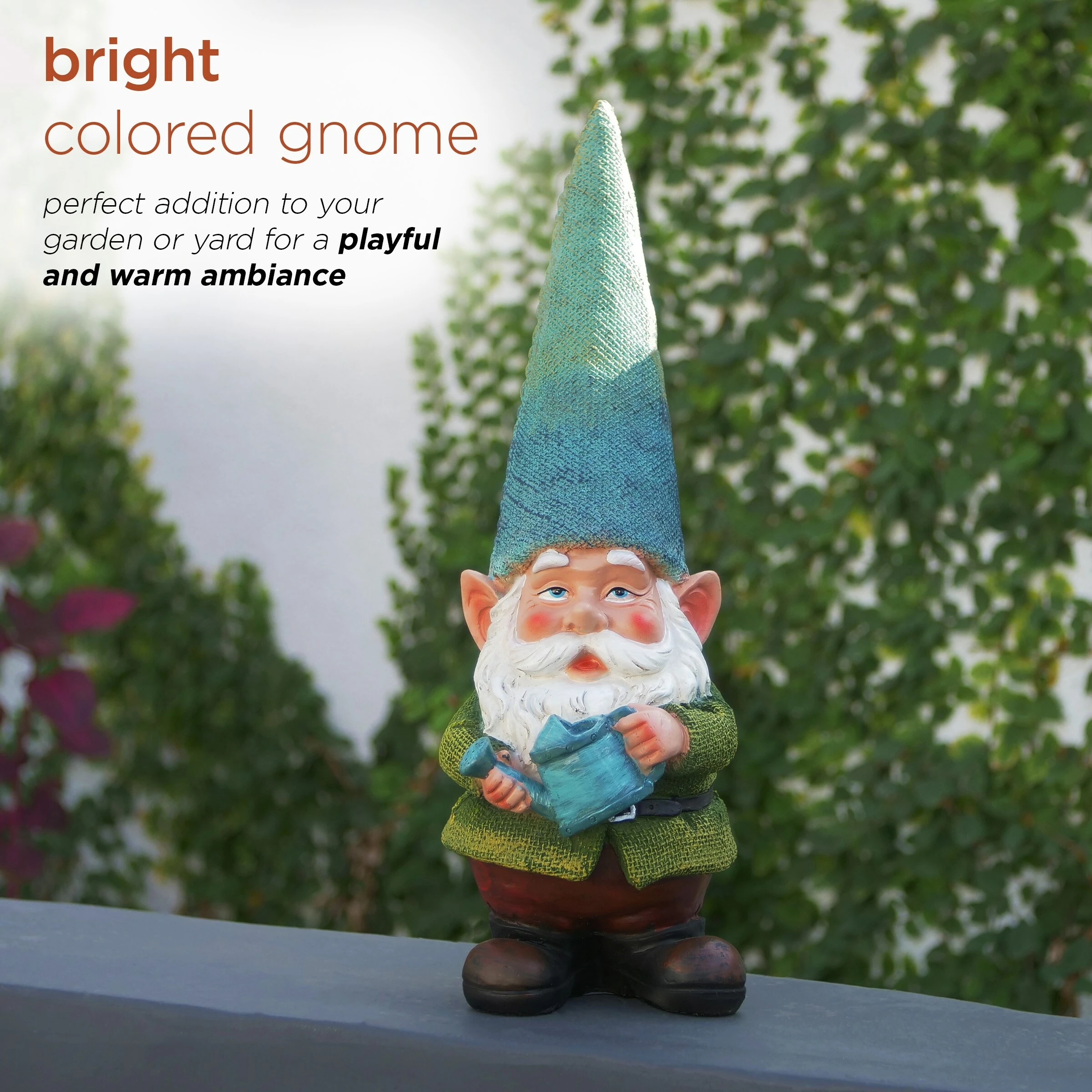 Deals π Alpine Corporation 15" Tall Outdoor Garden Gnome Yard Decoration Brown π― - Image 4