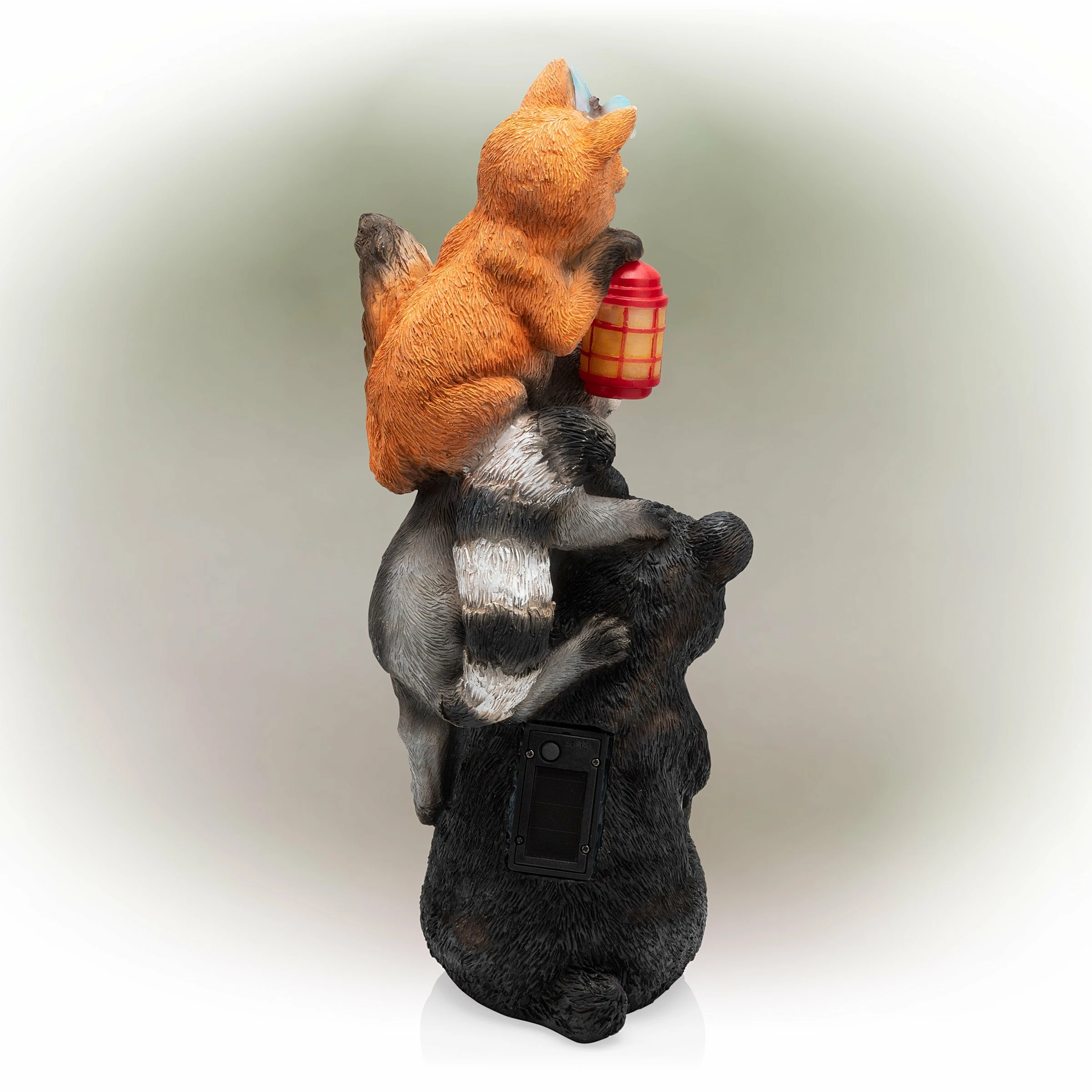 Cheap π Alpine Corporation 19" Tall Outdoor Solar Powered Animal Friends Statue With LED Lights, Multicolor π - Image 12