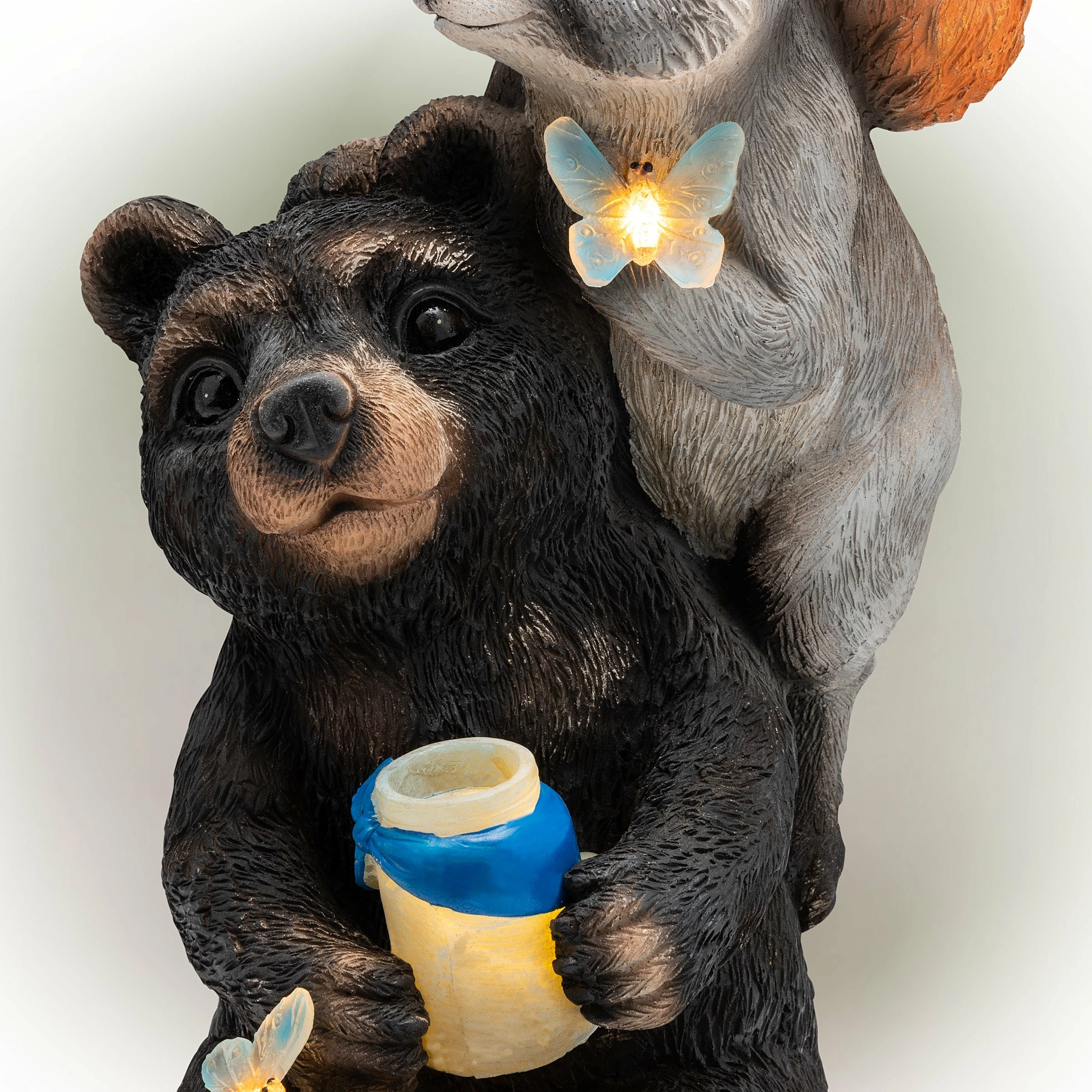 Cheap π Alpine Corporation 19" Tall Outdoor Solar Powered Animal Friends Statue With LED Lights, Multicolor π - Image 13