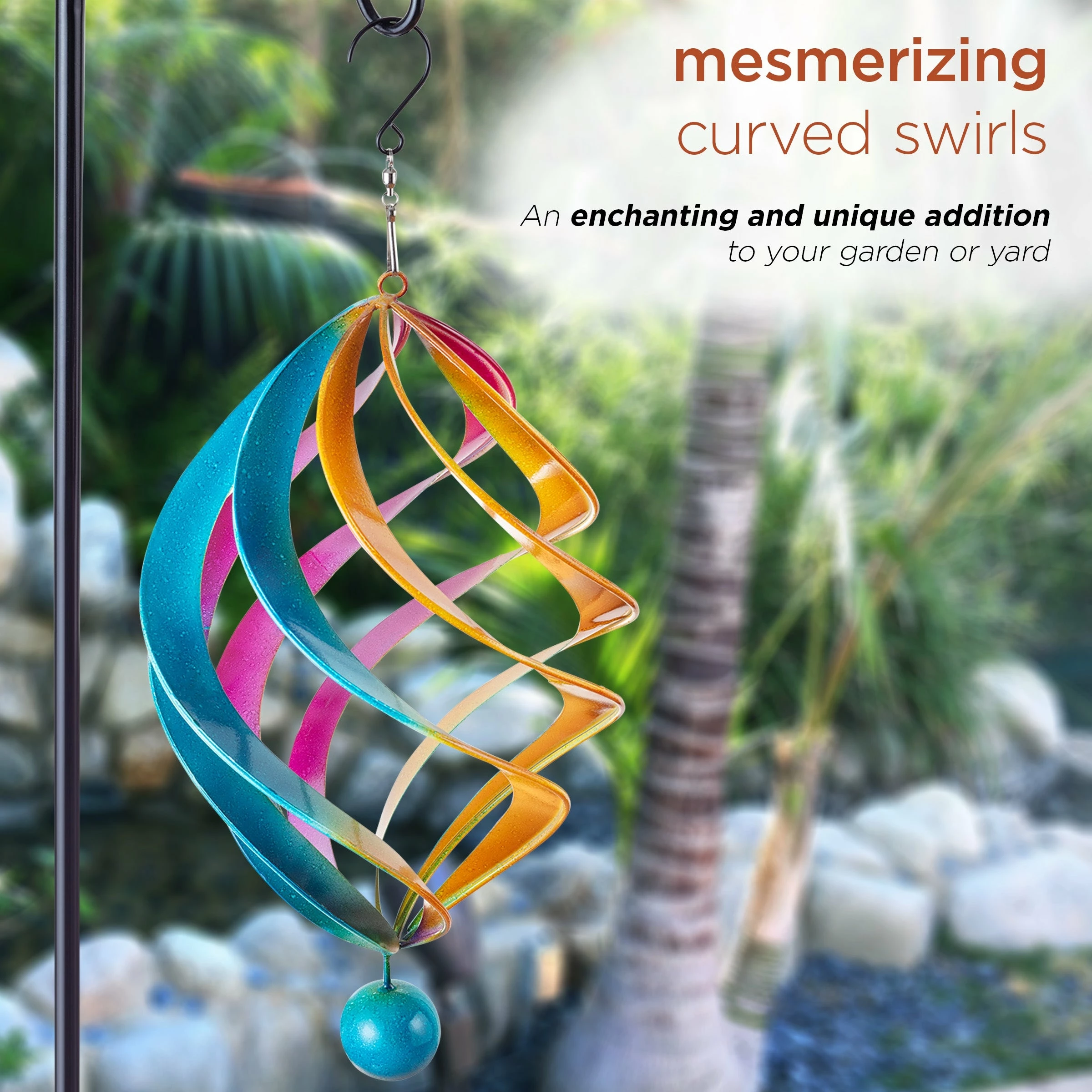 Brand new ๐ Alpine Corporation Outdoor Hanging Metal Wind Spinner Yard Decoration With Shepherd's Hook Holder Multi โ 17 Brand new ๐ Alpine Corporation Outdoor Hanging Metal Wind Spinner Yard Decoration With Shepherd's Hook Holder Multi โ - Image 15
