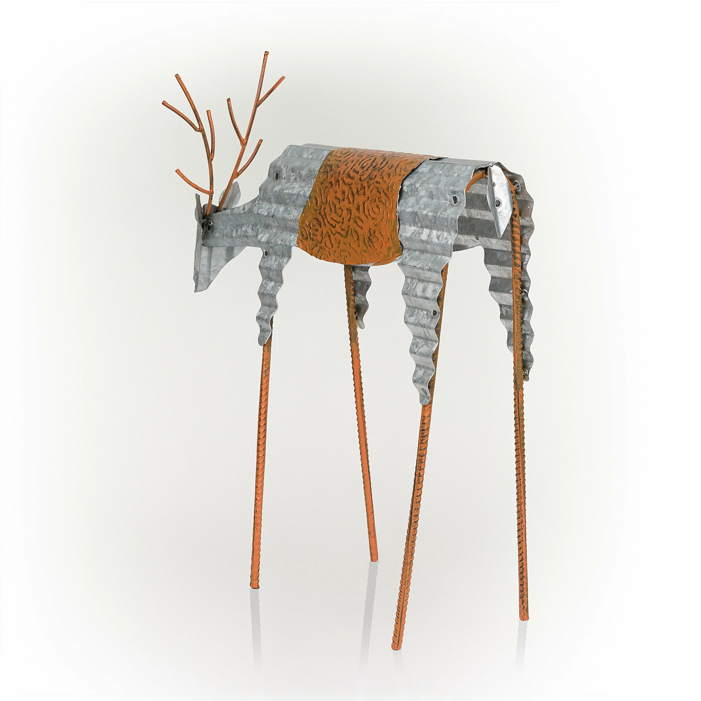 Wholesale π₯ Alpine Corporation Outdoor Metal Rustic Reindeer Lawn π Christmas Holiday Decoration - Silver βοΈ - Image 11