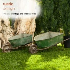 Hot Sale π€© Alpine Corporation Pack Of 2 Indoor/Outdoor Rustic Wheelbarrow Planter Decorations, Green π 17 Hot Sale π€© Alpine Corporation Pack Of 2 Indoor/Outdoor Rustic Wheelbarrow Planter Decorations, Green π -Alpine Corporation Sales Alpine Corporation Pack of 2 Indoor Outdoor Rustic Wheelbarrow Planter Decorations2C Green 2