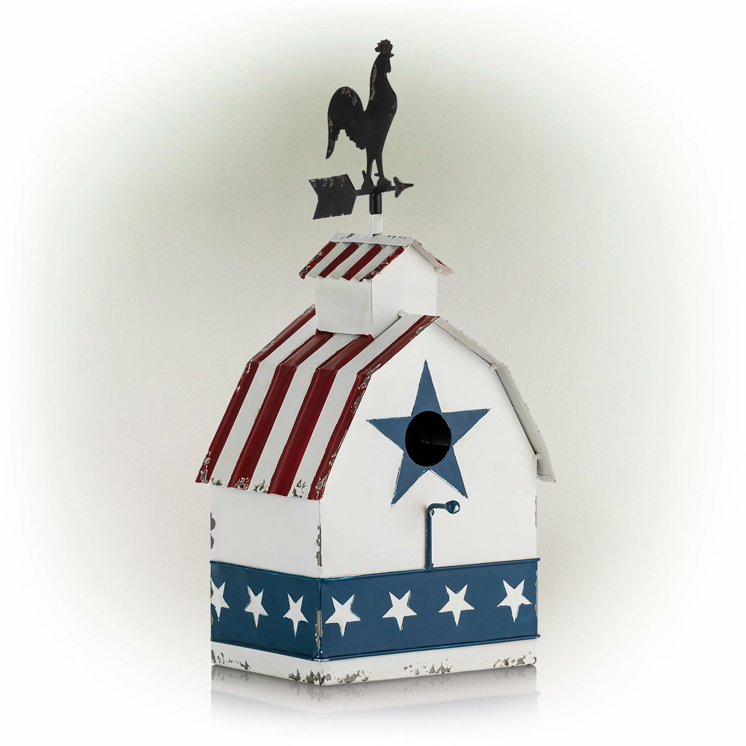 Top 10 π Alpine Corporation 18" Tall Outdoor Patriotic Rooster Vane Top Birdhouse And Perch, Multicolor π - Image 2