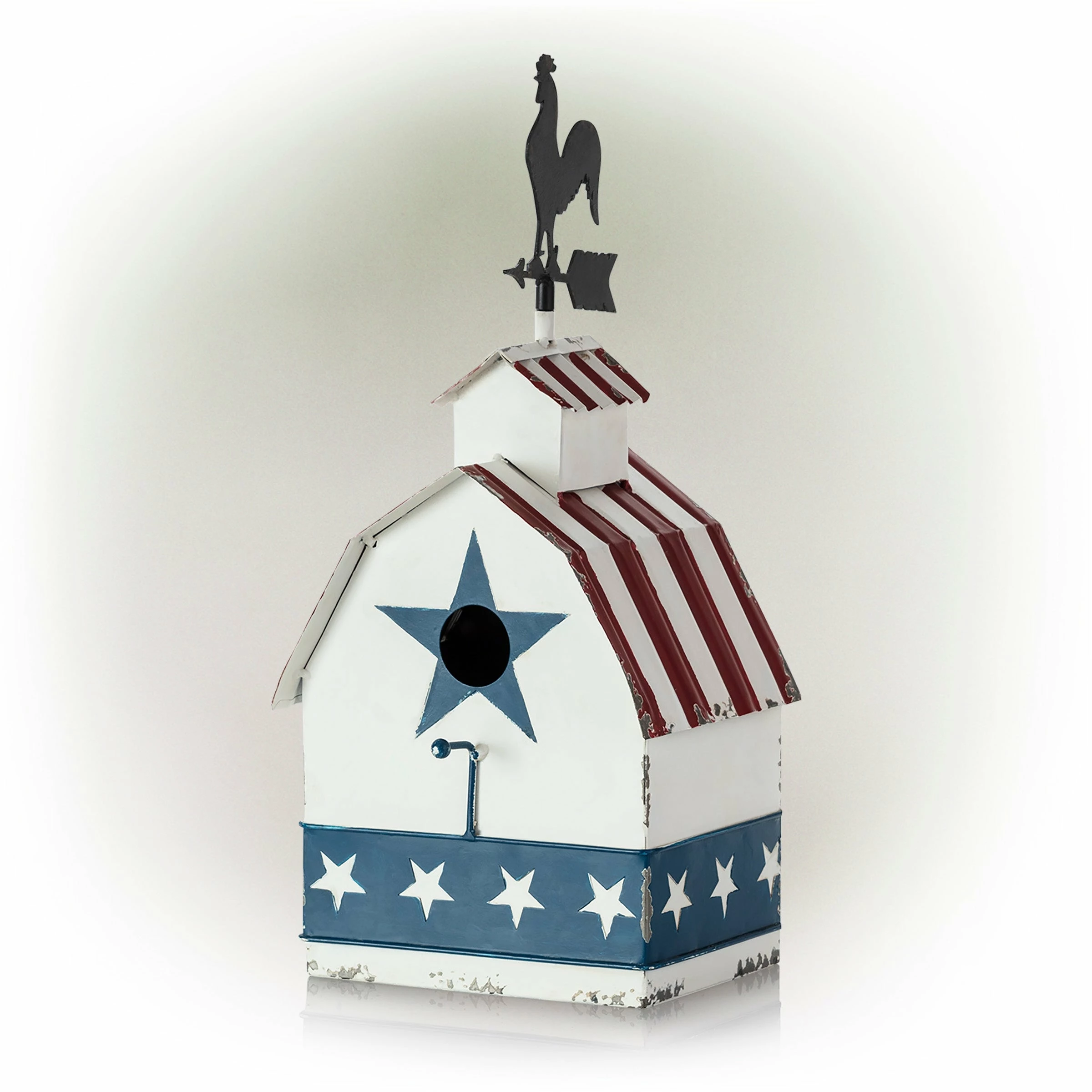 Top 10 π Alpine Corporation 18" Tall Outdoor Patriotic Rooster Vane Top Birdhouse And Perch, Multicolor π - Image 8