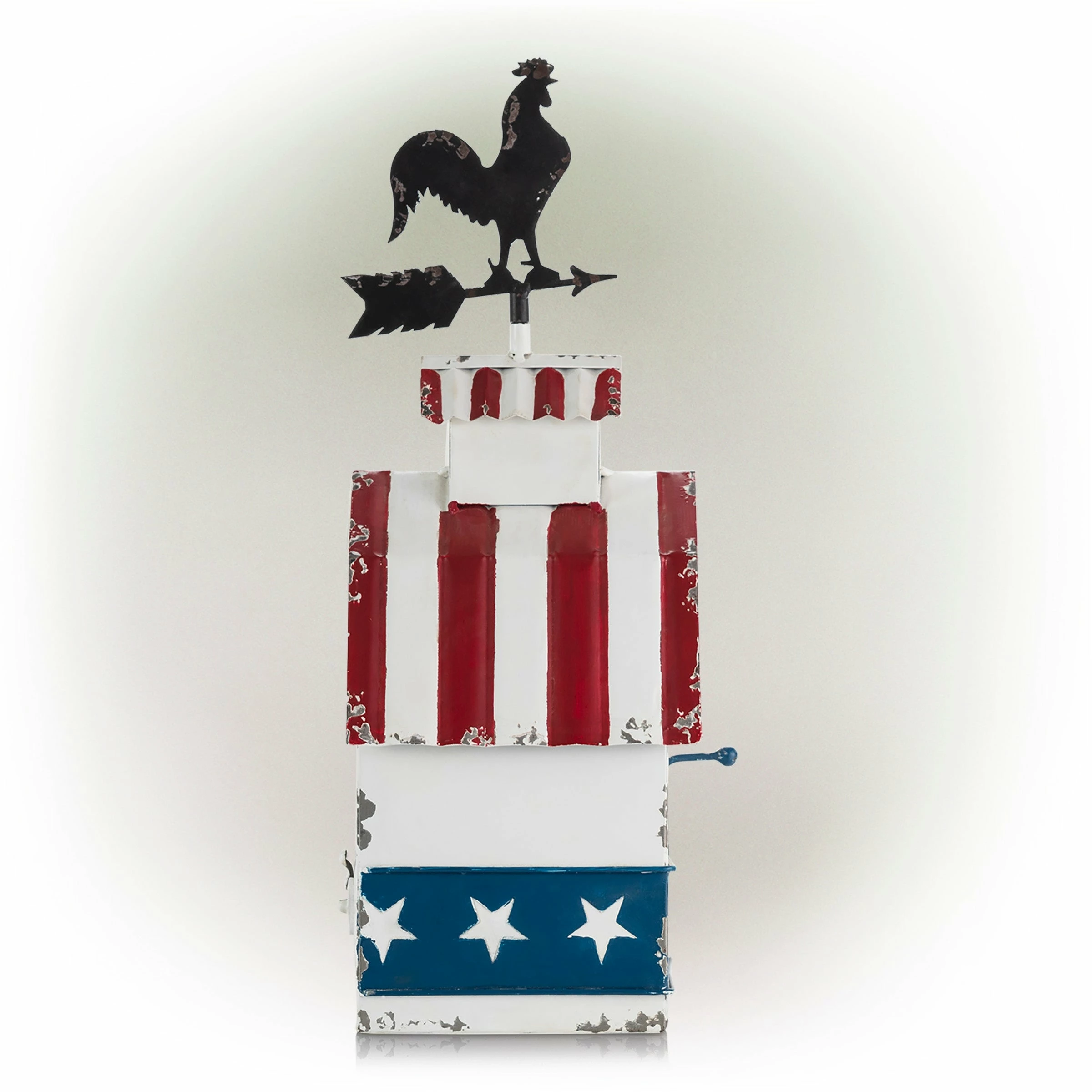 Top 10 π Alpine Corporation 18" Tall Outdoor Patriotic Rooster Vane Top Birdhouse And Perch, Multicolor π - Image 10