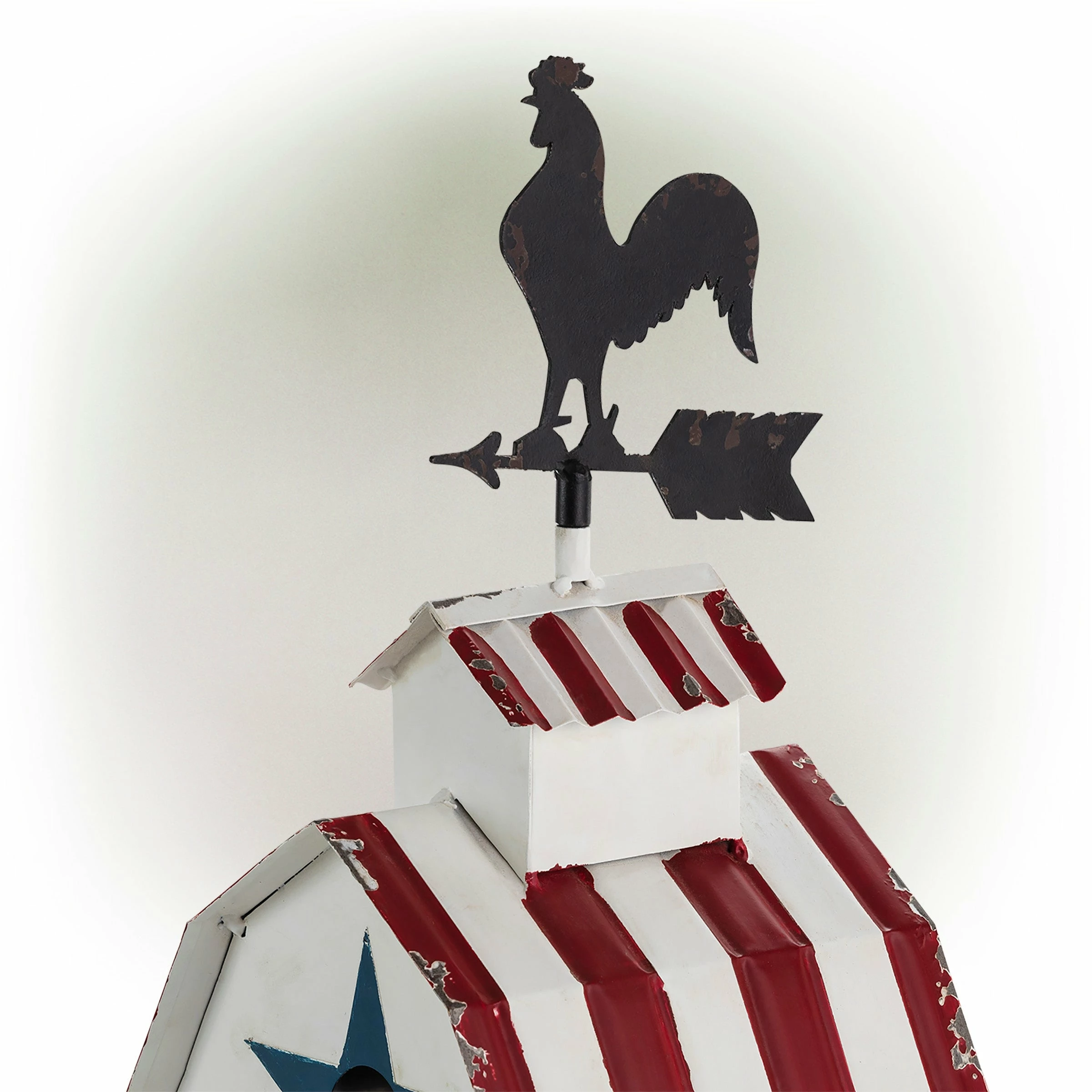Top 10 π Alpine Corporation 18" Tall Outdoor Patriotic Rooster Vane Top Birdhouse And Perch, Multicolor π - Image 11
