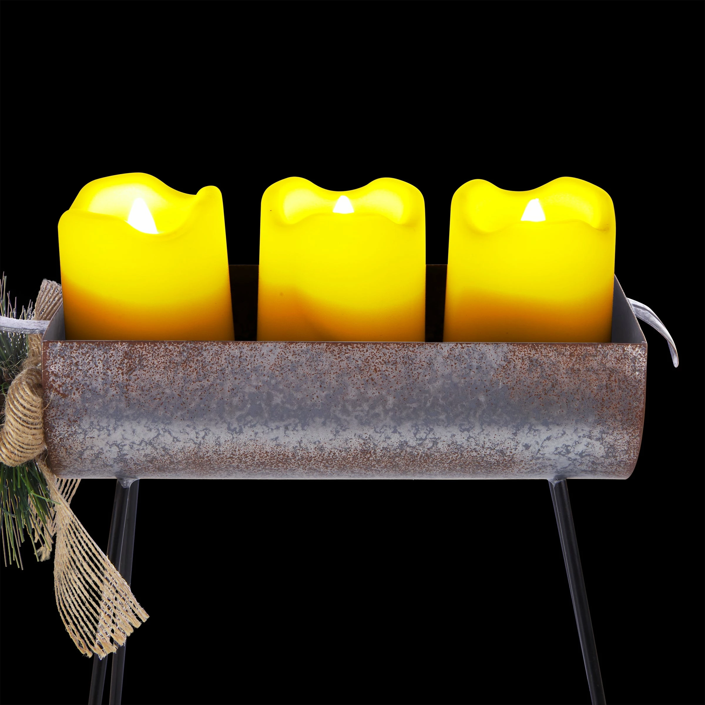 Brand new β Alpine Corporation Rustic Metal Deer Candle Decor With Warm White LED Lights β¨ - Image 12