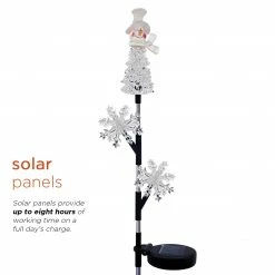 Buy π Alpine Corporation 33"H Outdoor Solar Snowman And Snowflakes Garden Stake With LED Lights β 17 Buy π Alpine Corporation 33"H Outdoor Solar Snowman And Snowflakes Garden Stake With LED Lights β -Alpine Corporation Sales Alpine Corporation Snowman Christmas Stake 1
