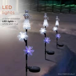 Buy π Alpine Corporation 33"H Outdoor Solar Snowman And Snowflakes Garden Stake With LED Lights β 16 Buy π Alpine Corporation 33"H Outdoor Solar Snowman And Snowflakes Garden Stake With LED Lights β -Alpine Corporation Sales Alpine Corporation Snowman Christmas Stake