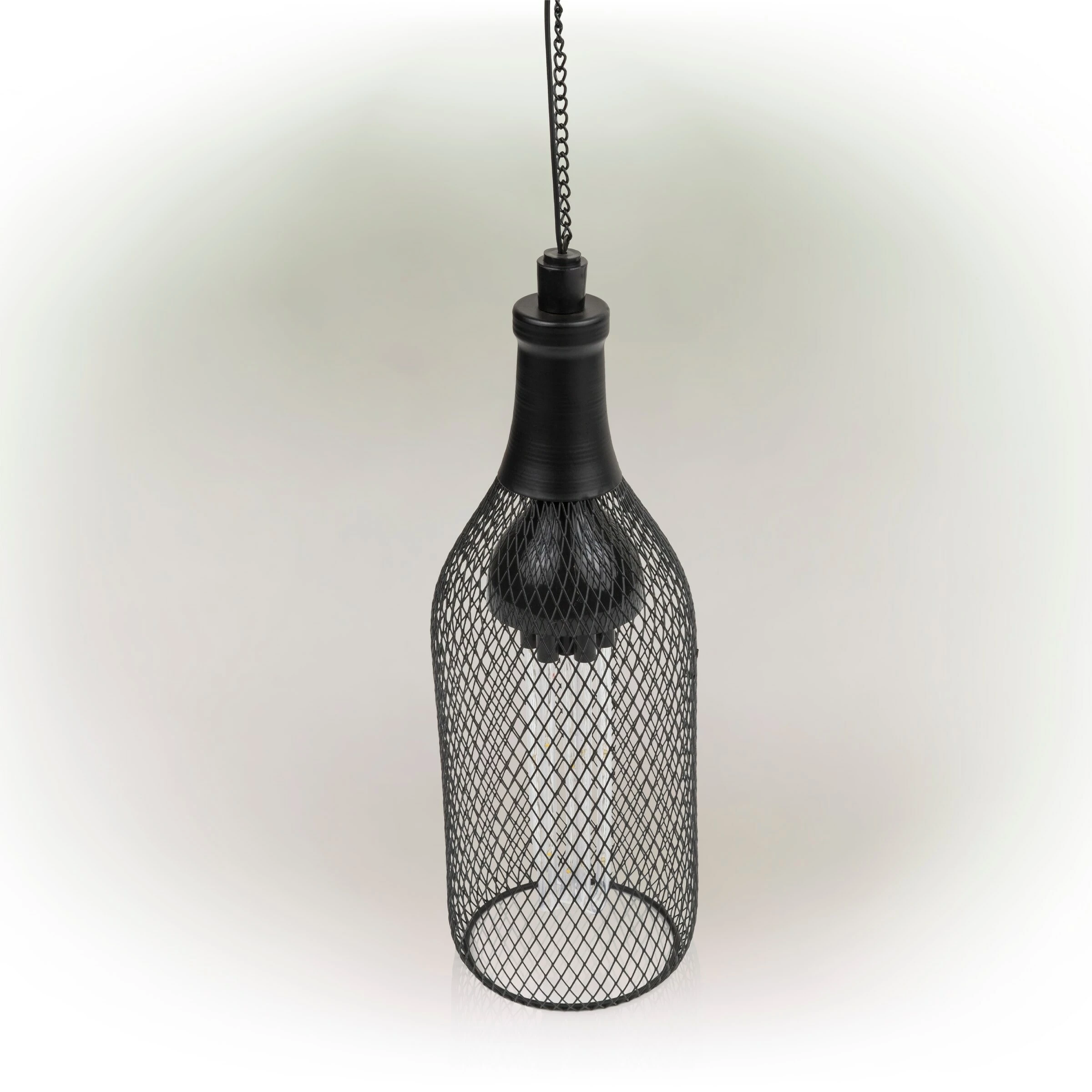 Wholesale π Alpine Corporation 13" Tall Hanging Solar Powered Outdoor Mesh Lantern With LED Lights, Black βοΈ - Image 9