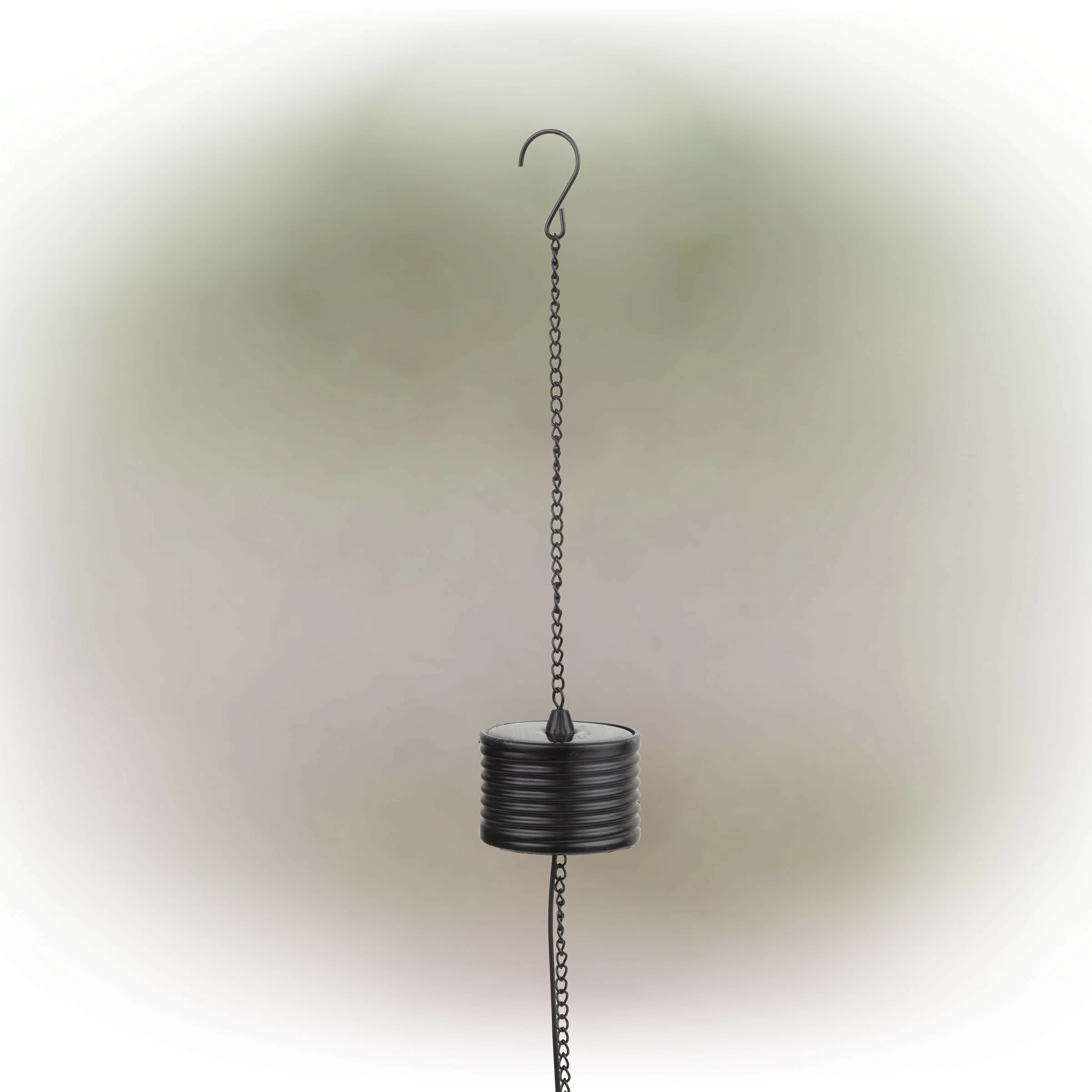 New β€οΈ Alpine Corporation 10" Tall Hanging Solar Powered Outdoor Mesh Lantern With LED Lights, Black π - Image 9