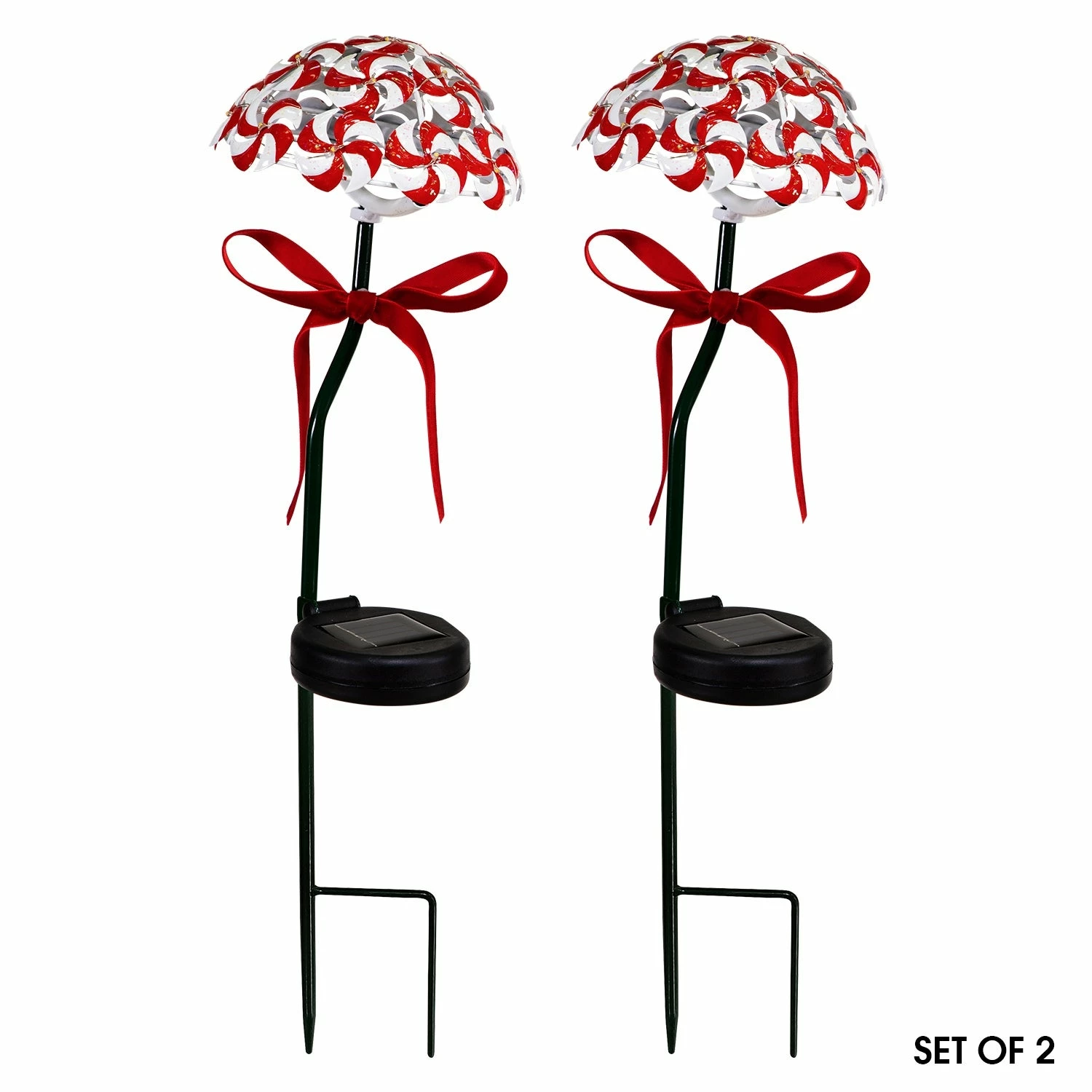 Deals π₯ Alpine Corporation 20"H Outdoor π Christmas Solar π¬ Candy Cane Lawn Stakes With LED Lights, Red/White (Set Of 2) π₯ - Image 11