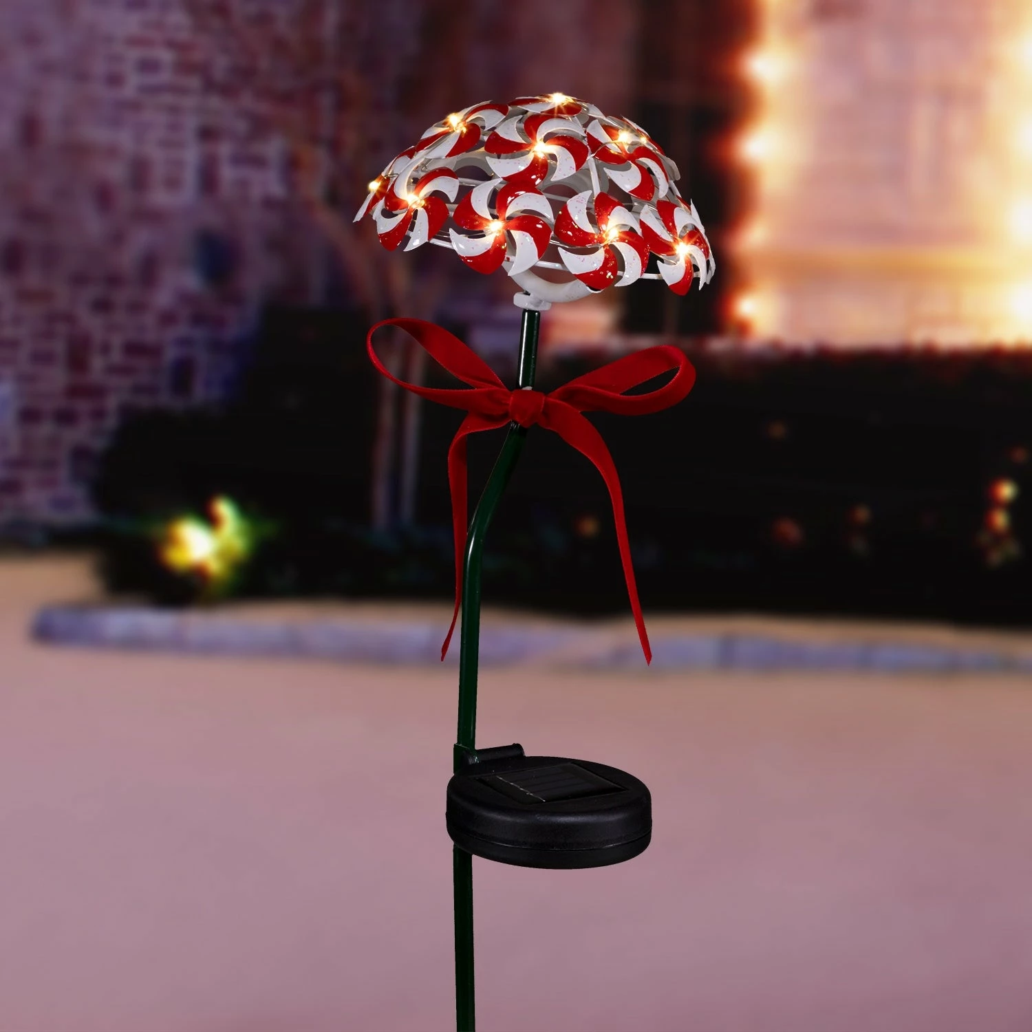 Deals π₯ Alpine Corporation 20"H Outdoor π Christmas Solar π¬ Candy Cane Lawn Stakes With LED Lights, Red/White (Set Of 2) π₯ - Image 9