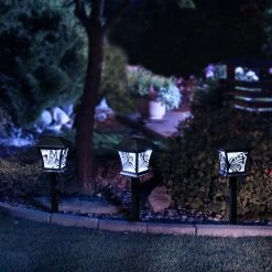 Cheapest π Alpine Corporation Solar-Powered Nature Inspired Pathway Lights, 3-Piece π₯°