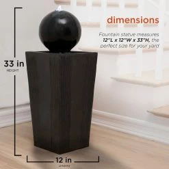 Cheapest ๐ Alpine Corporation 33" Tall Outdoor Modern Sphere And Pedestal Fountain With LED Light ๐คฉ 15 Cheapest ๐ Alpine Corporation 33" Tall Outdoor Modern Sphere And Pedestal Fountain With LED Light ๐คฉ -Alpine Corporation Sales Alpine Corporation Sphere and Pedestal Fountain2C 33 Inches 2