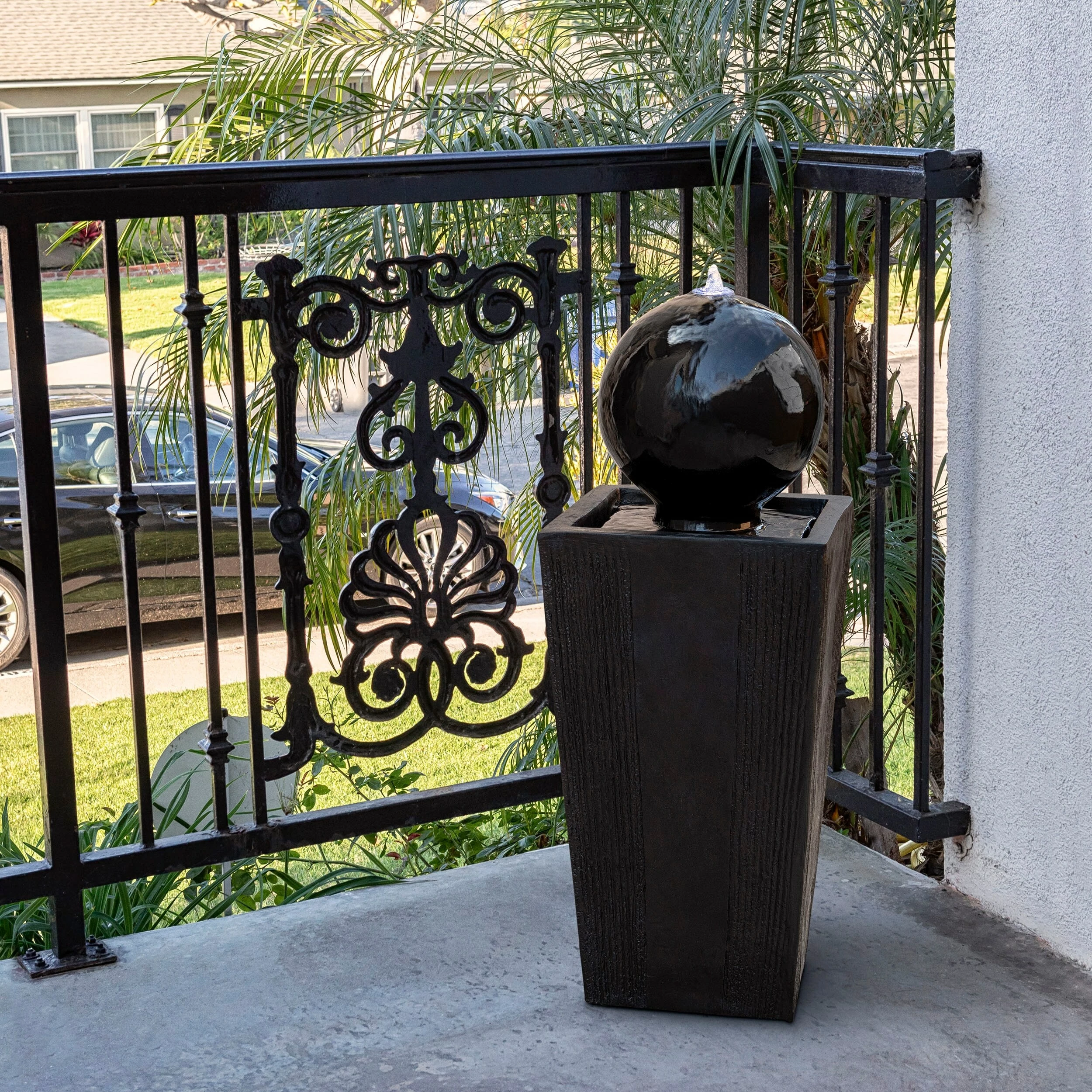 Cheapest ๐ Alpine Corporation 33" Tall Outdoor Modern Sphere And Pedestal Fountain With LED Light ๐คฉ 9 Cheapest ๐ Alpine Corporation 33" Tall Outdoor Modern Sphere And Pedestal Fountain With LED Light ๐คฉ - Image 7