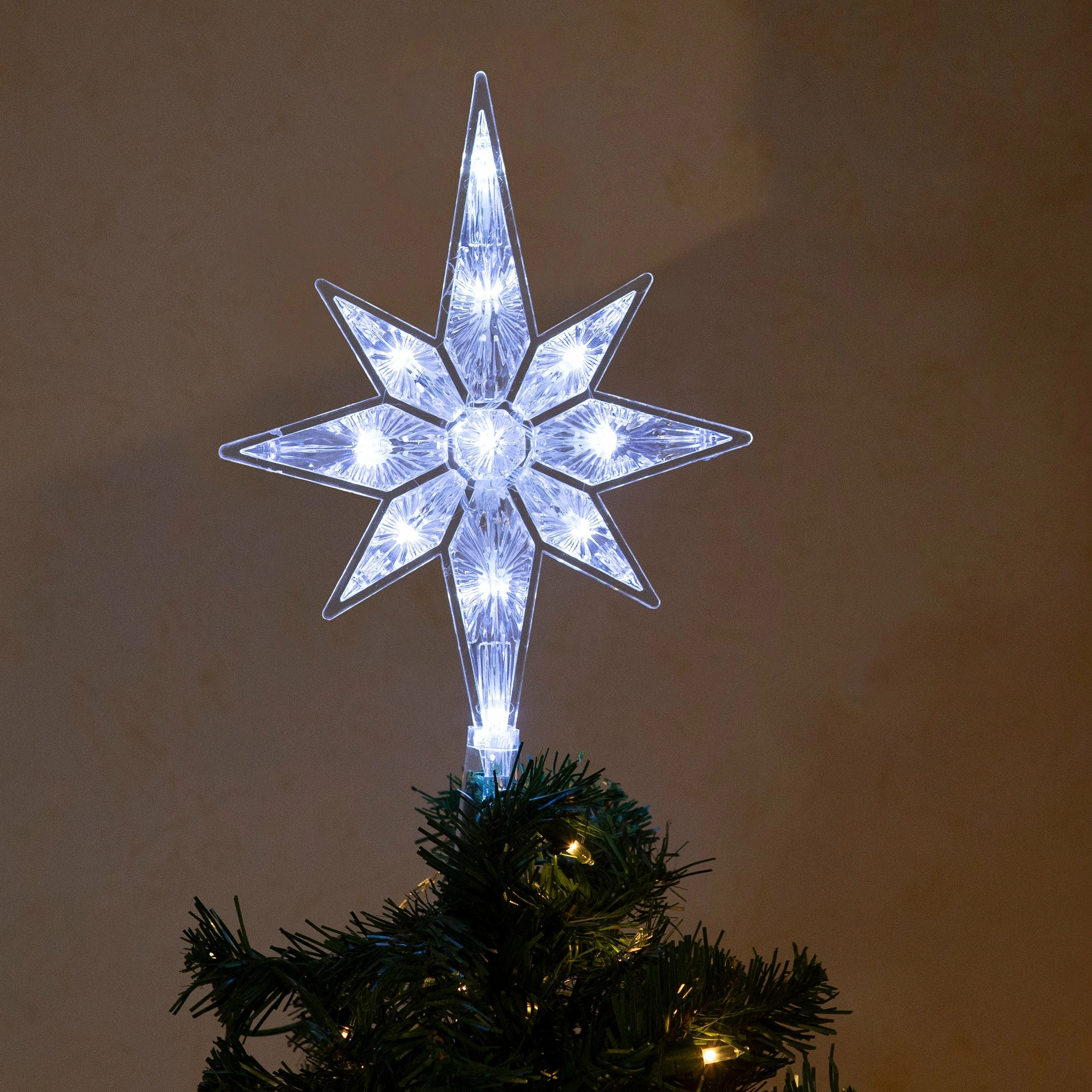 Budget π Alpine Corporation Star π
Christmas Tree Topper With Cool White LED Lights β¨ - Image 8