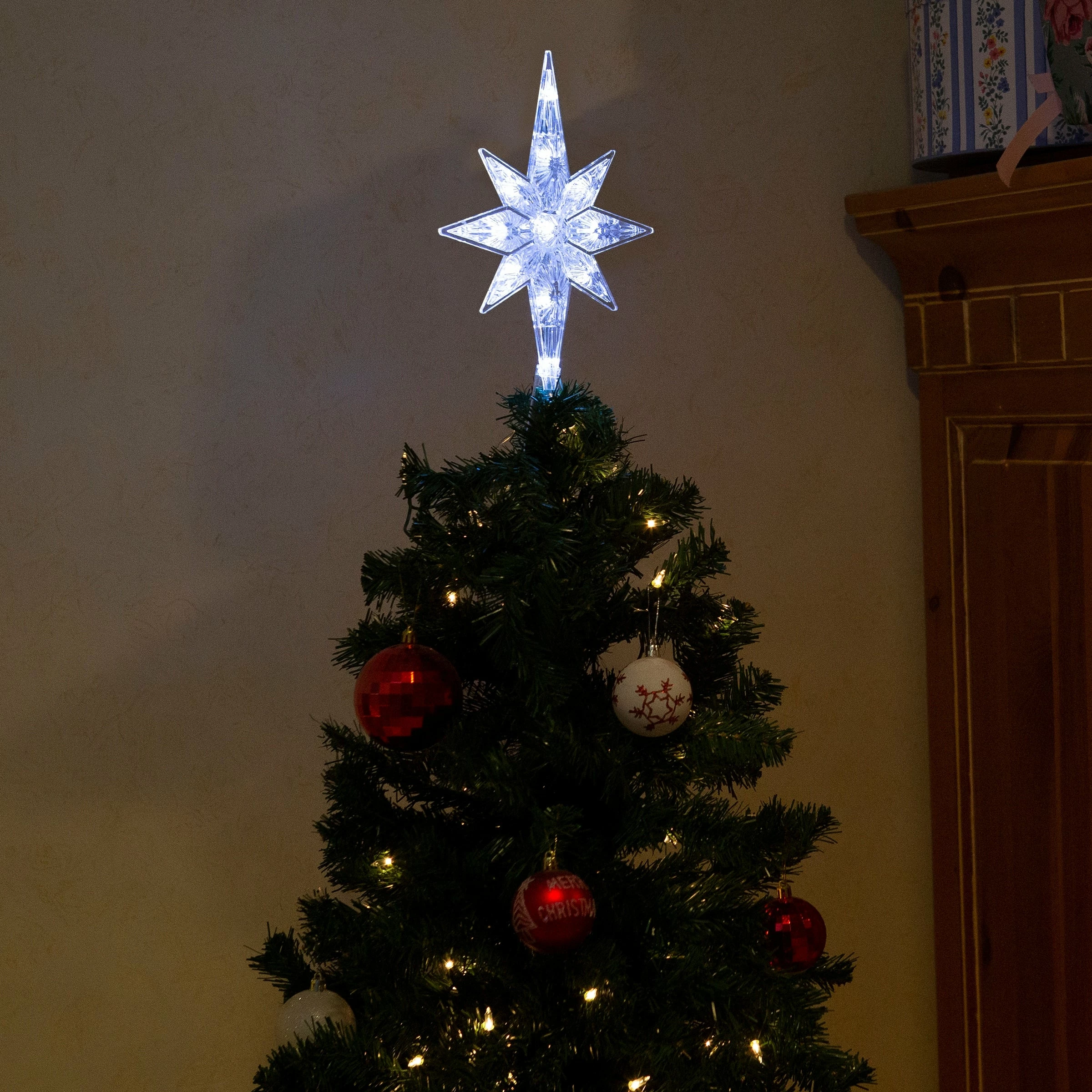Budget π Alpine Corporation Star π
Christmas Tree Topper With Cool White LED Lights β¨