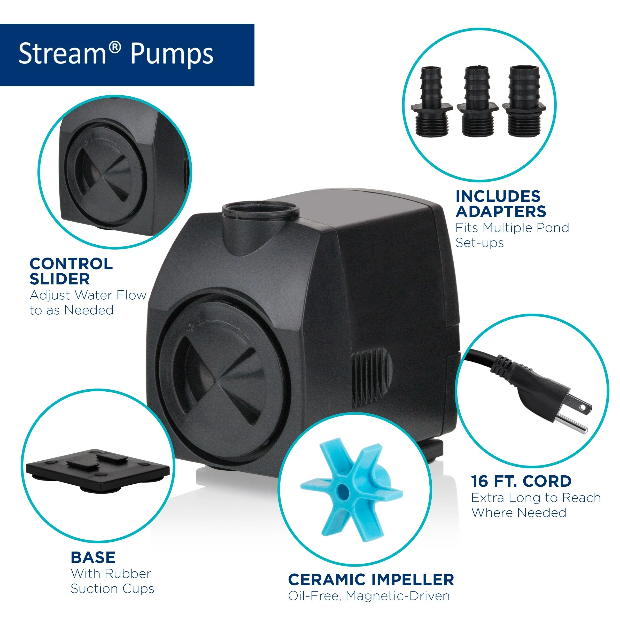 Best reviews of β€οΈ Alpine Corporation Stream Pump 900 GPH With 33' Cord For Ponds, Fountains, And Waterfalls π - Image 3