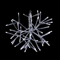 Wholesale π Alpine Corporation 10"H Indoor π Christmas Snowflake Ornament With LED Lights Multi π 20 Wholesale π Alpine Corporation 10"H Indoor π Christmas Snowflake Ornament With LED Lights Multi π -Alpine Corporation Sales Alpine Corporation White Twig Snowflake Ornament with LED Lights 2