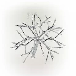 Wholesale π Alpine Corporation 10"H Indoor π Christmas Snowflake Ornament With LED Lights Multi π 23 Wholesale π Alpine Corporation 10"H Indoor π Christmas Snowflake Ornament With LED Lights Multi π -Alpine Corporation Sales Alpine Corporation White Twig Snowflake Ornament with LED Lights 5