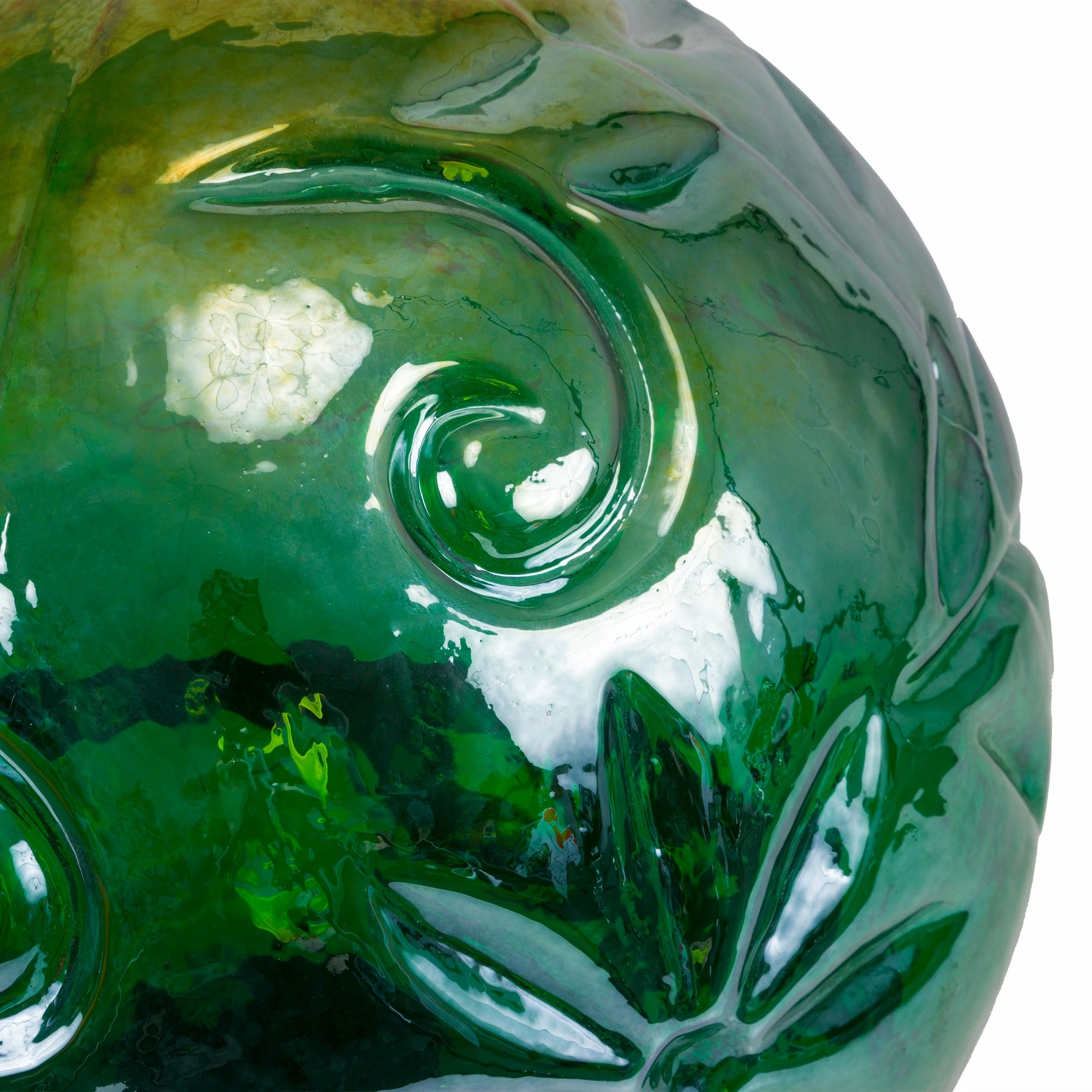 Coupon π Alpine Corporation 13" Tall Indoor/Outdoor Pearlized Green Glass LED Gazing Globe With Stand 𧨠- Image 15