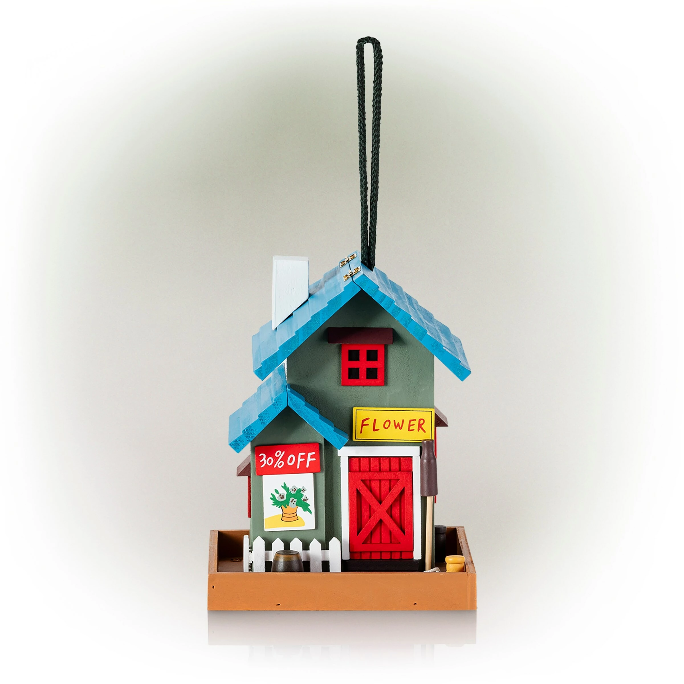 Coupon π Alpine Corporation 9" Tall Outdoor Hanging Colorful Bird Feeder, Flower Shop π 4 Coupon π Alpine Corporation 9" Tall Outdoor Hanging Colorful Bird Feeder, Flower Shop π - Image 2