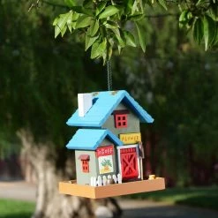 Coupon π Alpine Corporation 9" Tall Outdoor Hanging Colorful Bird Feeder, Flower Shop π
