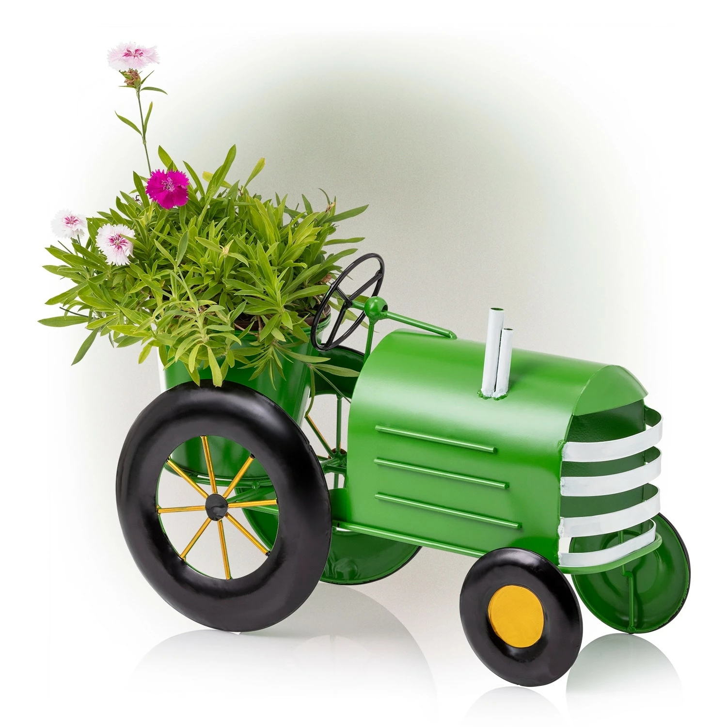 Best Pirce 🔔 Alpine Corporation 11" Tall Indoor/Outdoor Vintage Style Metal Tractor Planter, Lime Green - 8' X 10' 👍 11 Best Pirce 🔔 Alpine Corporation 11" Tall Indoor/Outdoor Vintage Style Metal Tractor Planter, Lime Green - 8' X 10' 👍 - Image 9