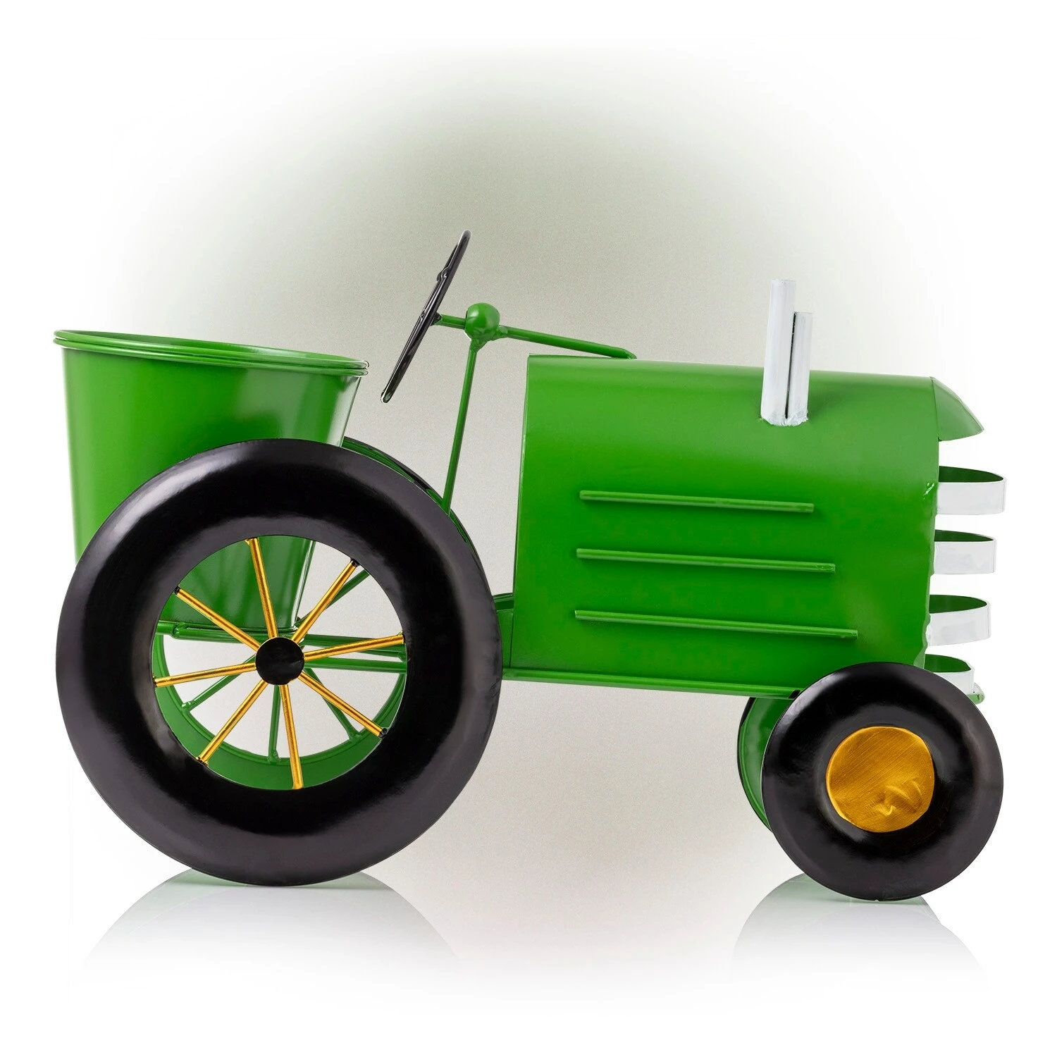 Best Pirce 🔔 Alpine Corporation 11" Tall Indoor/Outdoor Vintage Style Metal Tractor Planter, Lime Green - 8' X 10' 👍 12 Best Pirce 🔔 Alpine Corporation 11" Tall Indoor/Outdoor Vintage Style Metal Tractor Planter, Lime Green - 8' X 10' 👍 - Image 10