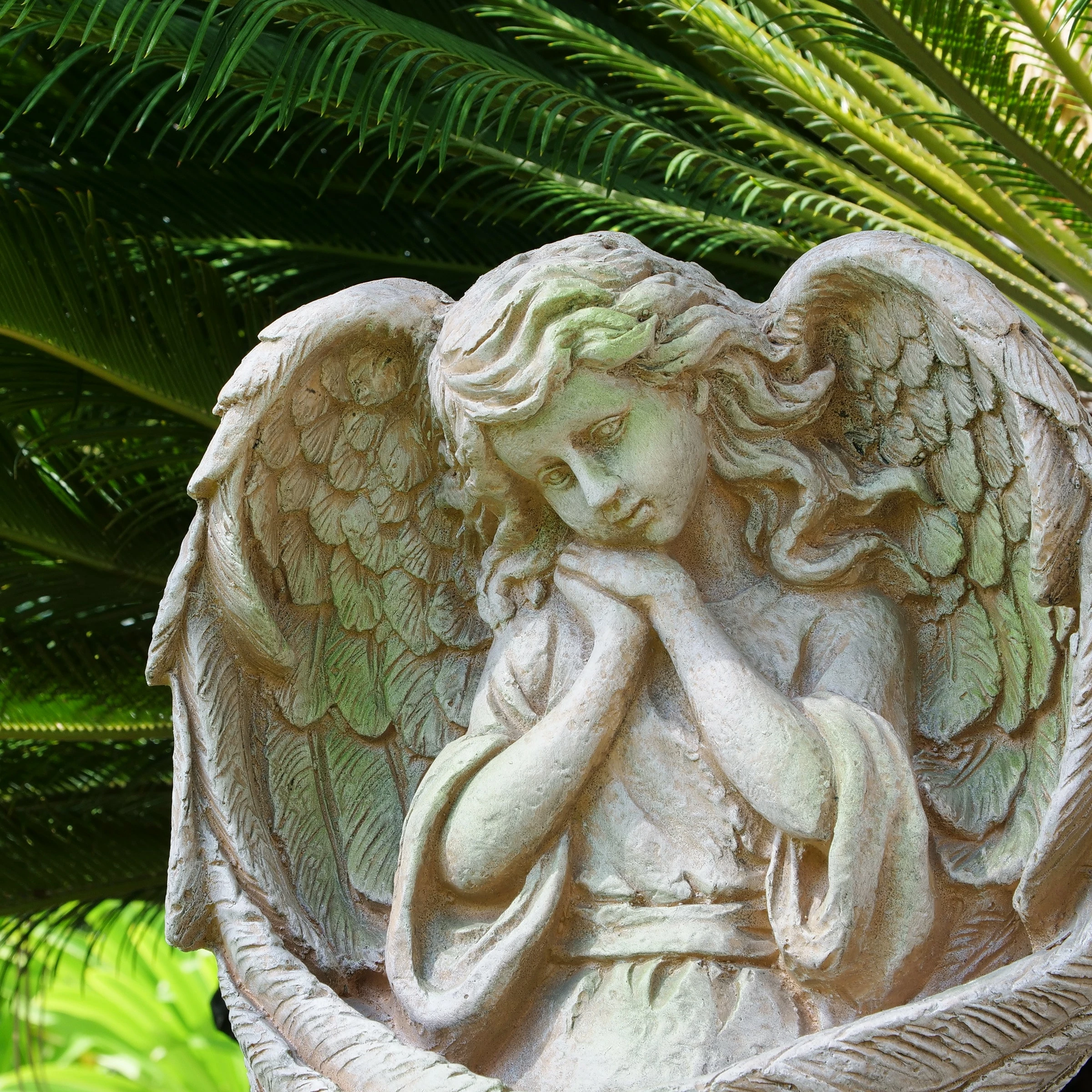 Best Sale β Alpine Corporation 19" Tall Old World Guardian Angel Outdoor Garden Statue π₯° - Image 8