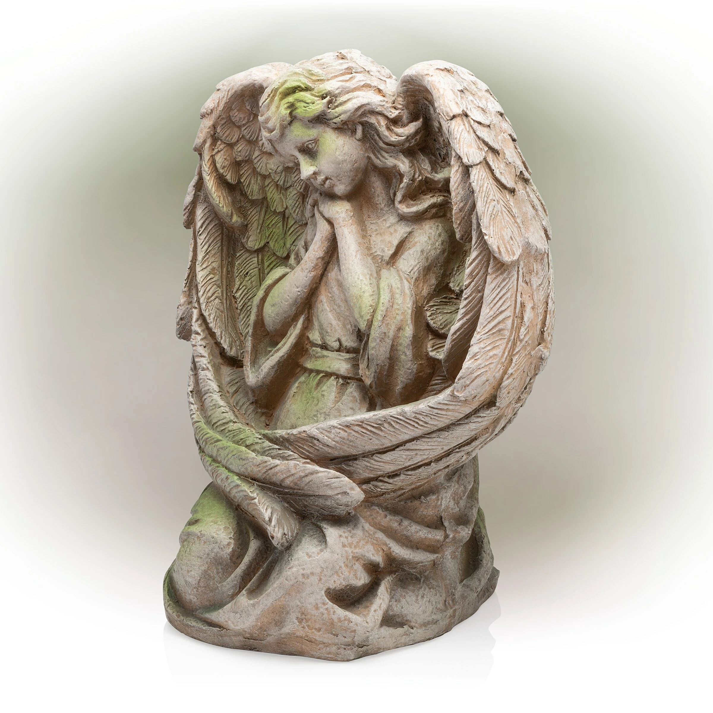 Best Sale β Alpine Corporation 19" Tall Old World Guardian Angel Outdoor Garden Statue π₯° - Image 9