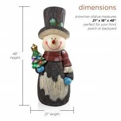 Brand new ๐ฏ Alpine Corporation 48"H Outdoor Solar Snowman Statue Holiday Decoration With Color Changing LED Lights - Black โจ 16 Brand new ๐ฏ Alpine Corporation 48"H Outdoor Solar Snowman Statue Holiday Decoration With Color Changing LED Lights - Black โจ -Alpine Corporation Sales Alpine Solar Snowman Statue2C Color Changing LED Lights 2